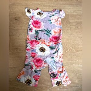 Posh Peanut Ruffled Cap Sleeve Romper